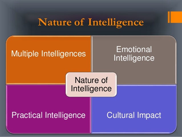 The Nature of Intelligence